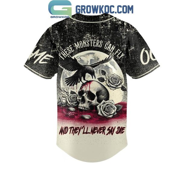 Shinedown These Monster Can Fly And They’ll Never Say Die Personalized Baseball Jersey