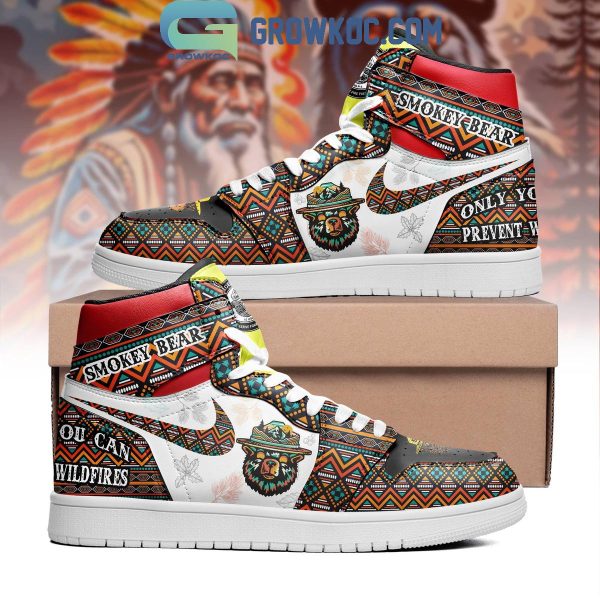 Smokey Bear Only You Can Prevent Wildfire Air Jordan 1 Shoes