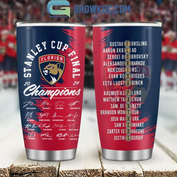 Stanley Cup 2024 Champions Florida Panthers Fan Tumbler