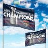 Oklahoma Sooners 2024 NCAA Softball National Champions Four-Peat Flag