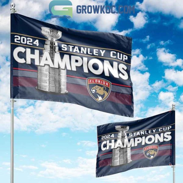 Stanley Cup 2024 Champions Florida Panthers House Garden Flag