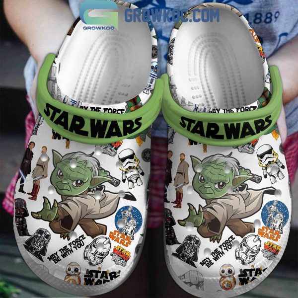 Star Wars Yoda May The Force Be With You Fan Crocs Clogs