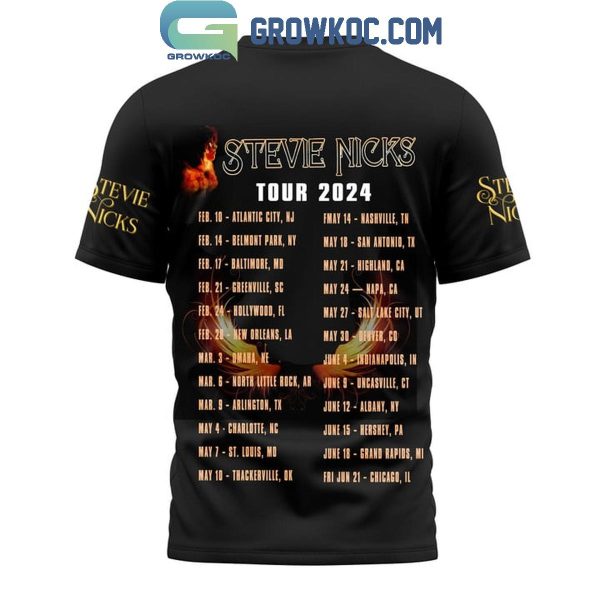 Stevie Nicks Tour 2024 Schedule Hoodie Shirts