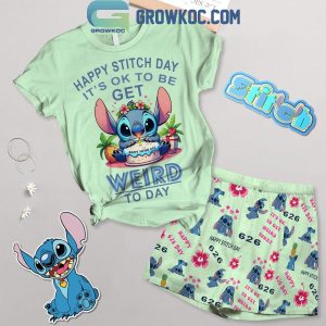 Stitch It’s Okay To Get Weird Today T-Shirt Shorts Pants
