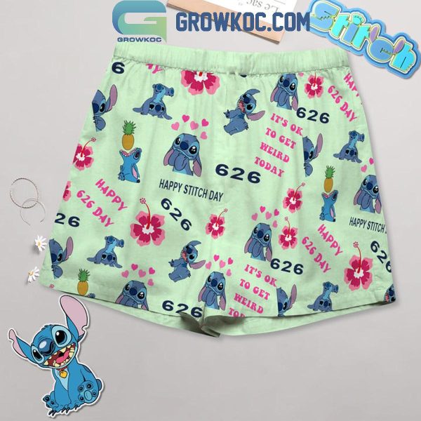 Stitch It’s Okay To Get Weird Today T-Shirt Shorts Pants