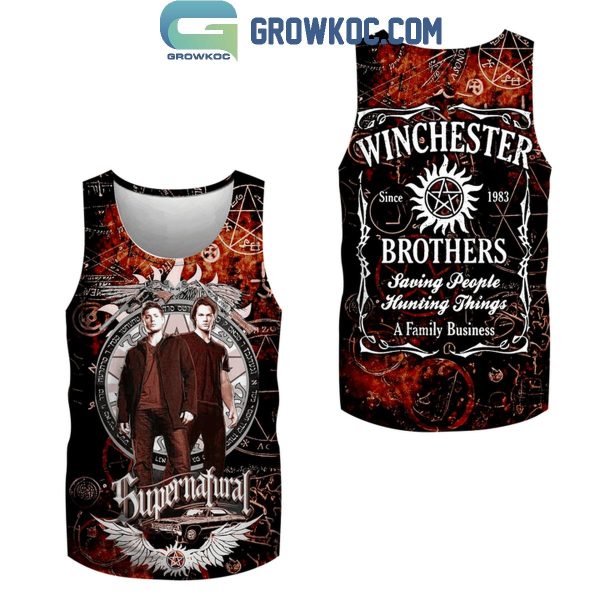 Supernatural Winchester Brothers A Family Business Series Hoodie Shirts