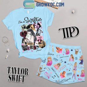 Taylor Swift TTPD I’m A Swiftie In The Eras Tour T-Shirt Shorts Pants Blue