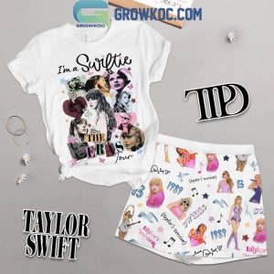 Taylor Swift TTPD I’m A Swiftie In The Eras Tour White T-Shirt Shorts Pants