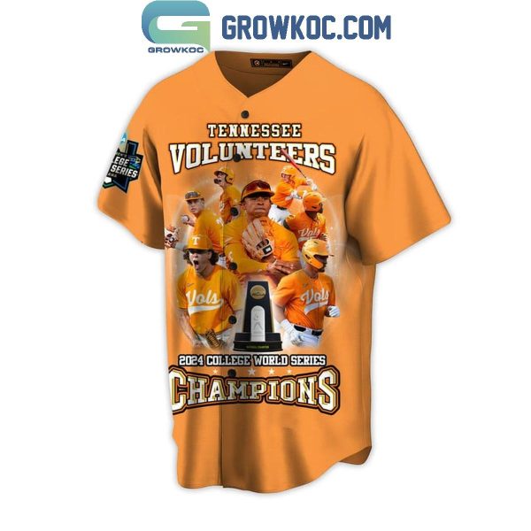 Tennessee College World Series Champions 2024 Personalized Baseball Jersey