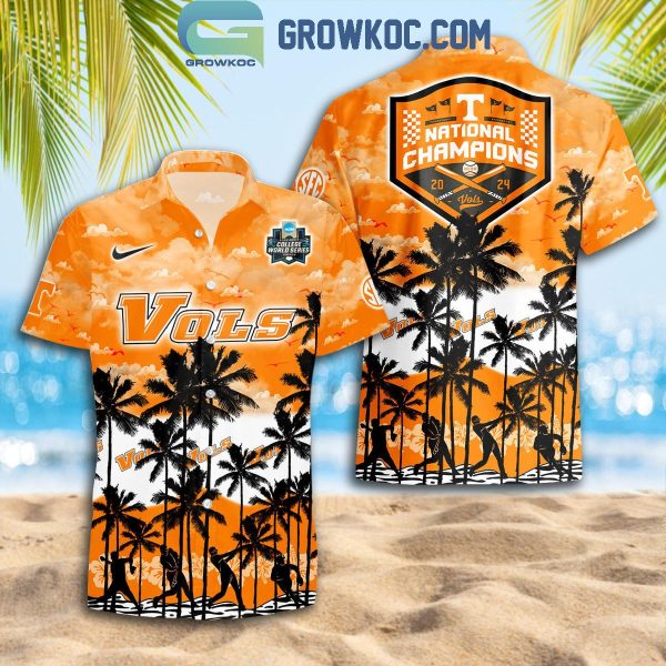 Tennessee Vols Champions 2024 NCAA Division I Sunset Hawaiian Shirts
