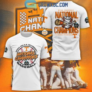 Tennessee Volunteers 2024 National Champions NCAA Men’s Baseball Hoodie T-Shirt White
