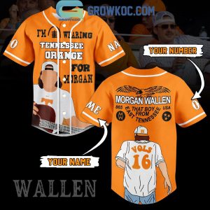 Tennessee Volunteers Morgan Wallen From East Tennessee Personalized Baseball Jersey
