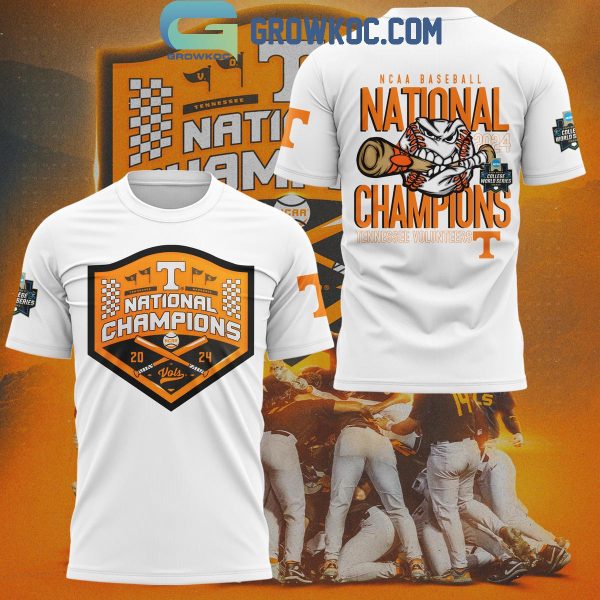 Tennessee Volunteers National Champions NCAA Men’s Baseball Hoodie T-Shirt White