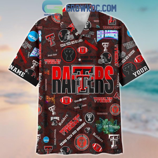 Texas Tech Red Raiders Solgan Wreck’ Em Tech True Fan Spirit Personalized Hawaiian Shirts