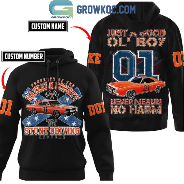 The Dukes of Hazzard Just A Good Ol’ Boy Never Mean No Harm Personalized Hoodie T-Shirt