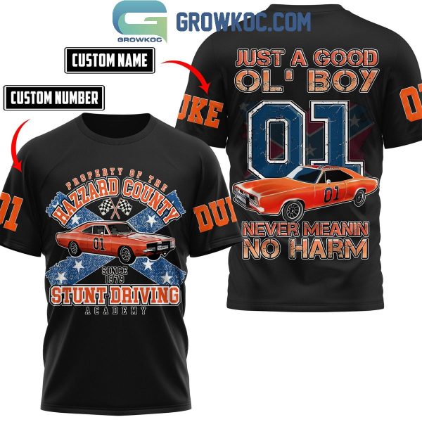 The Dukes of Hazzard Just A Good Ol’ Boy Never Mean No Harm Personalized Hoodie T-Shirt