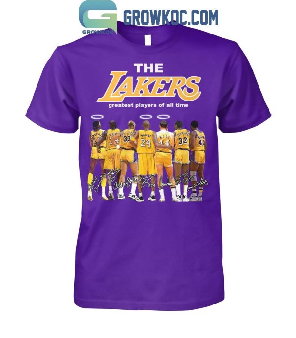 The Lakers Greatest Players Of All Time Kobe Bryant Jerry West T Shirt