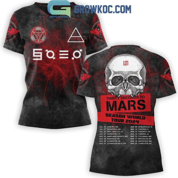 Thirty Second To Mars Season World Tour 2024 Fan Hoodie Shirts