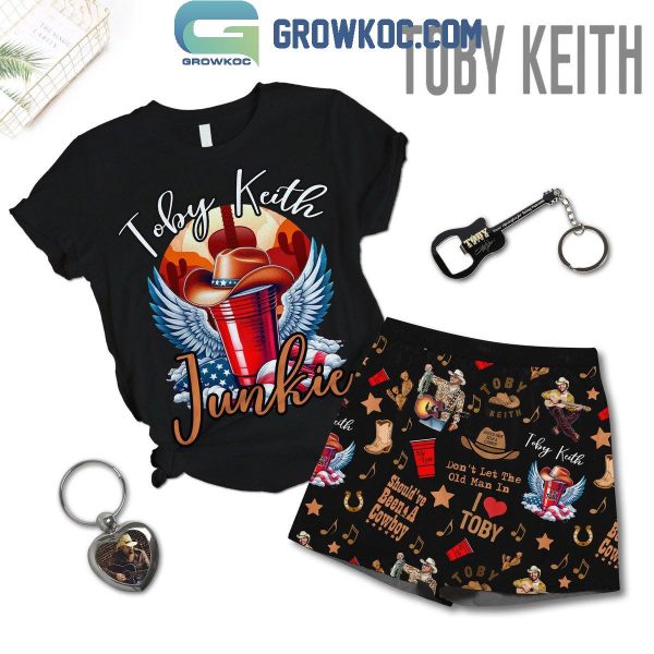 Toby Keith Junkie Should’ve Been A Cowboy T-Shirt Shorts Pants