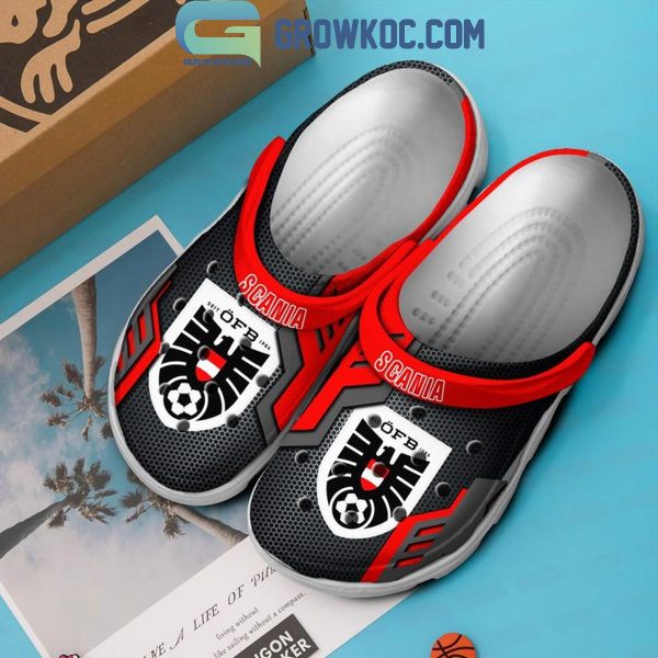 UEFA Euro 2024 Austria National Football Personalized Crocs Clogs