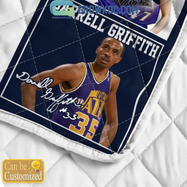 Utah Jazz Legends 2024 Fan Personalized Fleece Blanket Quilt