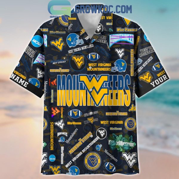 West Virginia Mountaineers Solgan True Fan Spirit Personalized Hawaiian Shirts
