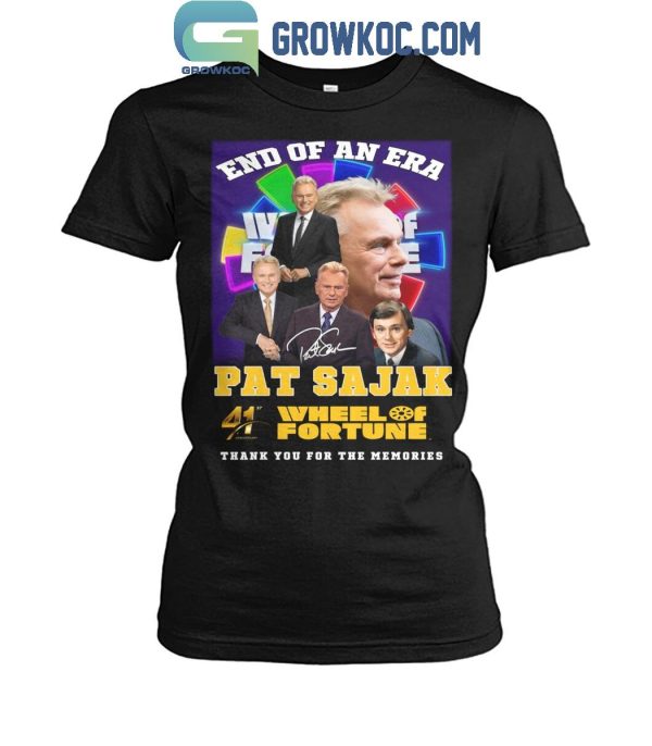 Wheel Of Fortune Gameshow Pat Sajak End Of An Era T-Shirt