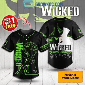 Wicked Defying Gravity Personalized Baseball Jersey