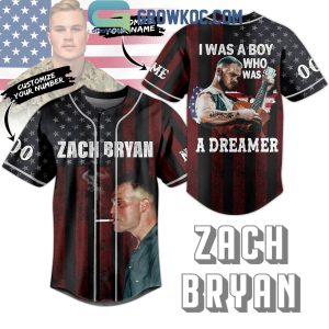 Zach Bryan I Was A Boy Who Was A Dreamer Personalized Baseball Jersey