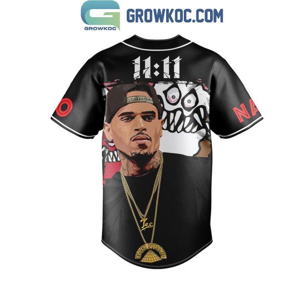 1111 Tour Best Of Chris Brown Personalized Baseball Jersey