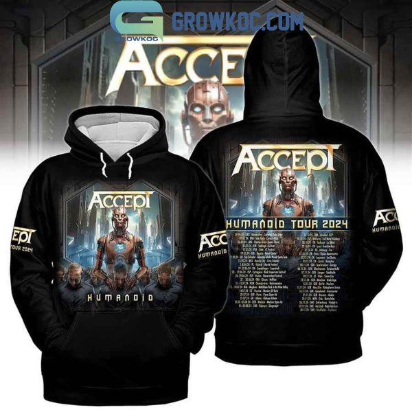 2024 Accept Humanoid Tour Schedule Hoodie T-Shirt