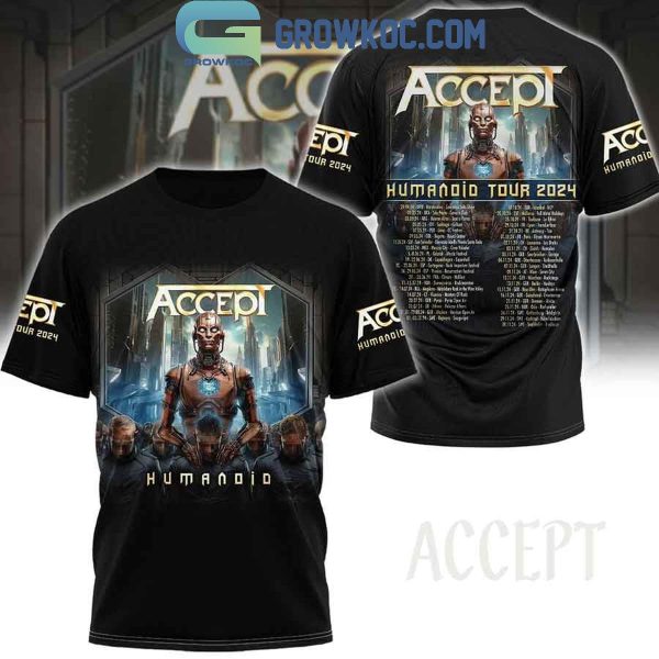 2024 Accept Humanoid Tour Schedule Hoodie T-Shirt