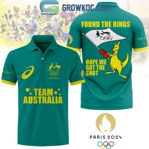 2024 Olympic Paris Team Australia Found The Rings Polo Shirt