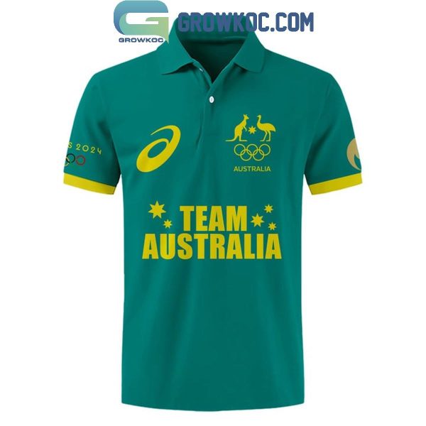 2024 Olympic Paris Team Australia Found The Rings Polo Shirt