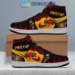 ACDC Power Up Song Fan Air Jordan 1 Shoes