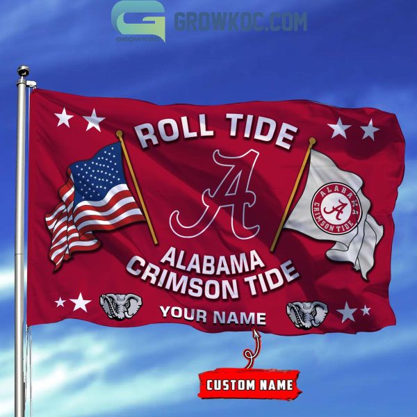 Alabama Crimson Tide 2024 Roll Tide Personalized Flag