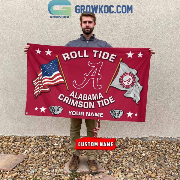 Alabama Crimson Tide 2024 Roll Tide Personalized Flag