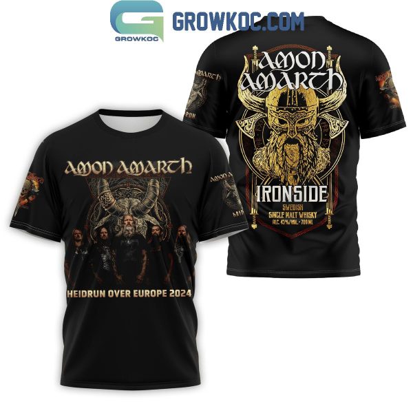 Amon Amarth Heidrum Over Europe 2024 Hoodie T-Shirt