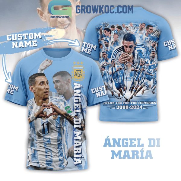 Angel Di Maria Argentina Team Copa America 2024 Personalized Hoodie T-Shirt