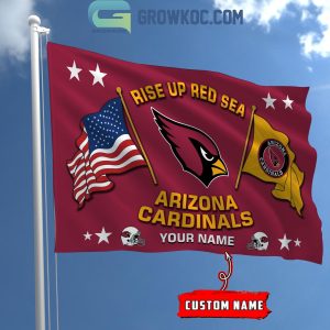 Arizona Cardinals Rise Up Red Sea 2024 Personalized Flag