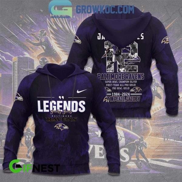 Baltimore Ravens Jacoby Jones The Legend Rest In Peace Hoodie T-Shirt
