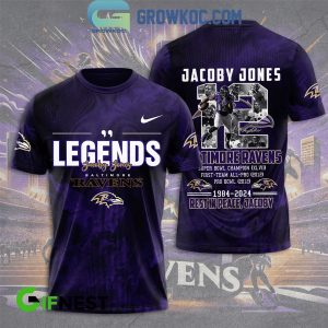 Baltimore Ravens Jacoby Jones The Legend Rest In Peace Hoodie T-Shirt