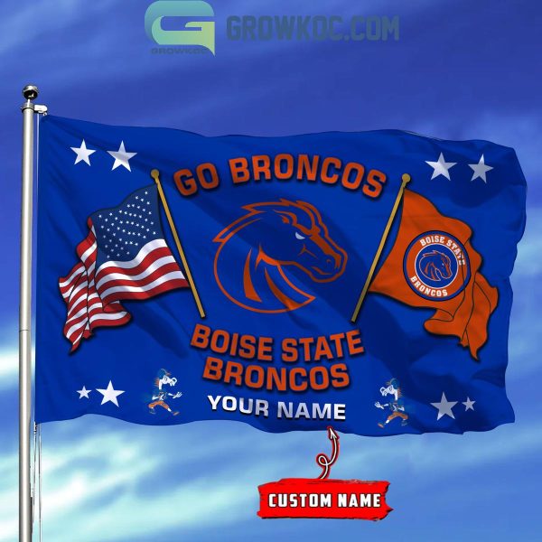 Boise State Broncos 2024 Go Broncos Personalized Flag