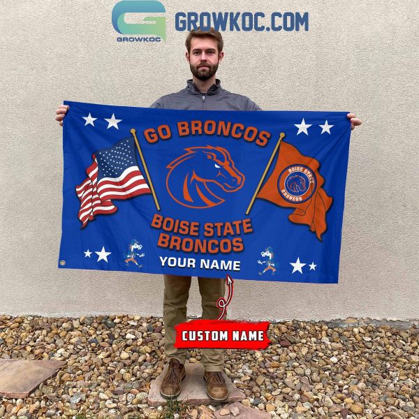 Boise State Broncos 2024 Go Broncos Personalized Flag