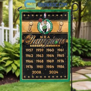 Boston Celtics NBA Champions 18 Times With Proud Fan House Garden Flag