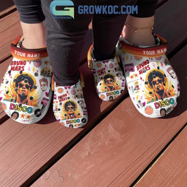 Bruno Mars Disco Fan Personalized Crocs Clogs