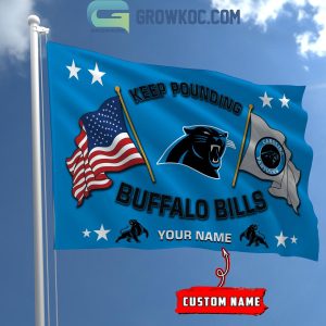 Carolina Panthers Keep Pounding 2024 Personalized Flag