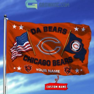 Chicago Bears Da Bears 2024 Personalized Flag