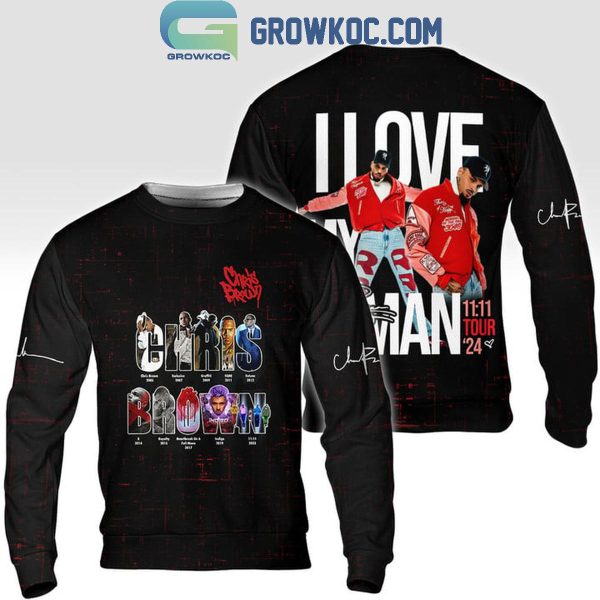 Chris Brown I Love My Man Tour 2024 Hoodie T-Shirt