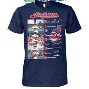 Cleveland Indiana Baseball Team True Starting Squad T-Shirt